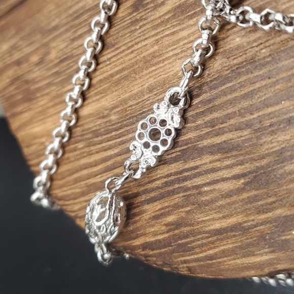 Victorian lattice chain necklace N3307 - Picture 3 of 3